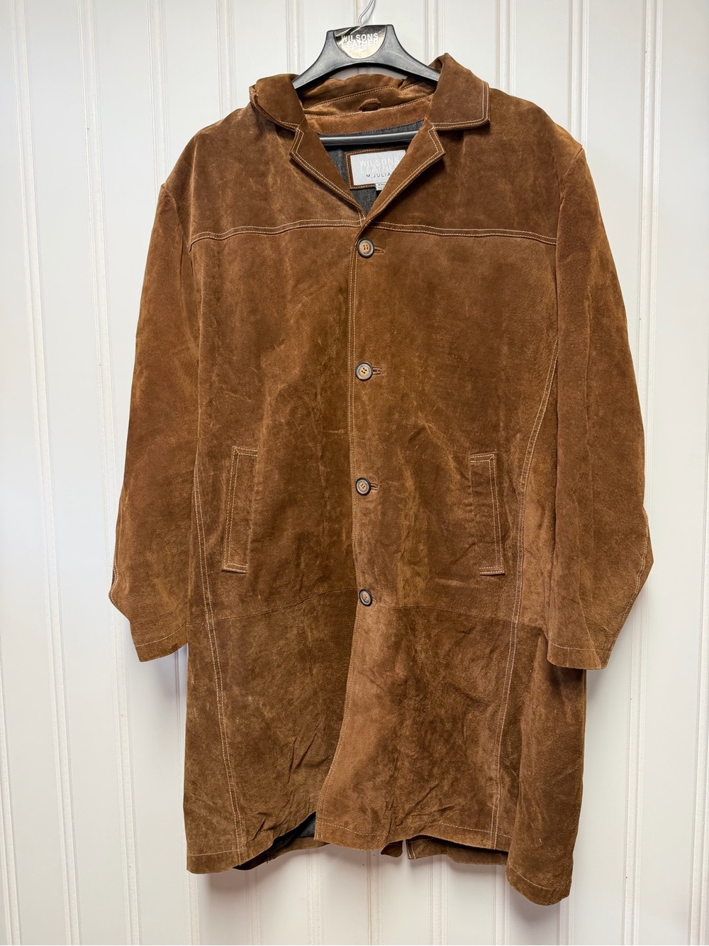 Vtg Wilsons Leather M. Julian Men's XXL Suede Car Coat Jacket